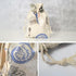 OLIREXD 10PCS Drawstring Gift Bag, Eiffel Tower Pattern Cotton Linen Home Travel Storage Packing Bags Reusable Gift Bags for Storage Teas Spices J...