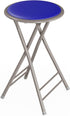 Lavish Home Folding Stool - Backless 24-Inch Stool with 225lb Capacity for Kitchen or Rec Room - Portable Indoor Counter Bar Stools (Blue)...