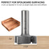 1/2" Shank 1-1/2 inch Cutting Diameter, 1/2 Height T Shape CNC Spoilboard Surfacing Router Bits, Wood Milling Cutter Planing Tool for Woodworking ...