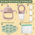 Breastmilk Popsicle Mold & Baby Fruit Feeder Pacifier with Teething Mitten, 3 Extra Nipples and Storage Bag, BPA Free, Dishwasher Safe, Ideal for ...