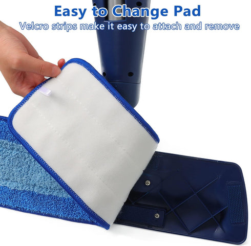 Mop Replacement Pad Compatible with Bona Mop - 18 Inch Reusable Microfiber Cleaning Pad for Hardwood Floors...