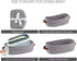 Cotton Rope Small Woven Toilet Paper Room Storage Basket with Handles for Bathroom, 13"x5.9"x4" Gary...