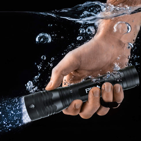 PeakPlus High Powered LED Flashlight LFX2000, Brightest High Lumen Light with 5 Modes, Zoomable and Water Resistant, Best Flashlights for Camping,...