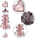 Garden Loving Heart Wind Chimes Outdoor Indoor Decor, Hand-Made Heart Musical Wind Chime, Mobile Wind Catcher Romantic Wind-Bell for for Home, Mom...