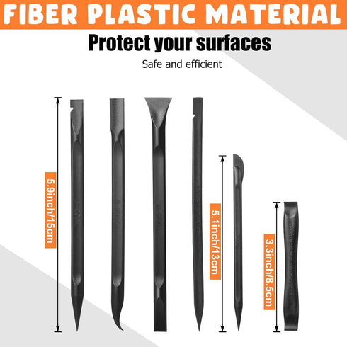 9 Pcs Plastic Scraper Tool Sticker Scraper Tool Plastic Razor Blade Scraper Plastic Pick Plastic Scraper Non Scratch Tool Putty Knife for Window F...