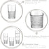Bormioli Rocco Bartender Novecento Stackable 13.75 oz. Hi-Ball Drinking Glass for Mixed Cocktails, Clear, Set of 4...