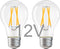 12V Low Voltage LED Light Bulbs - Soft Warm 2700K 4W E26 Edison Base 40W Equivalent - 12 Volt DC/AC A19 Bulb for RV Ceiling - 2 Pack...