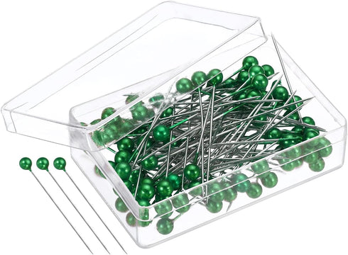 YOKIVE 100Pcs Pearlized Sewing Pins, Ball Head Needle Straight Quilting Pin for Fabric| Great for Dressmaker, Jewelry DIY Decoration, Craft(Green)...