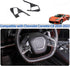 Soft Carbon Fiber Steering Wheel Button Cover Sticker Fit for Chevrolet Corvette C8 2020-2024, Car Steering Wheel Panel Protection Frame Molding S...