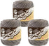 Lily Sugar'n Cream Solids 100% Cotton Yarn Overcast Pack of 3...