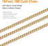 Kyutong 16.4 Feet Gold Plated Craft Chains for Jewelry Making Stainless Steel Curb Chain Roll Twisted Chain Links for Women Men Necklace Bracelet ...