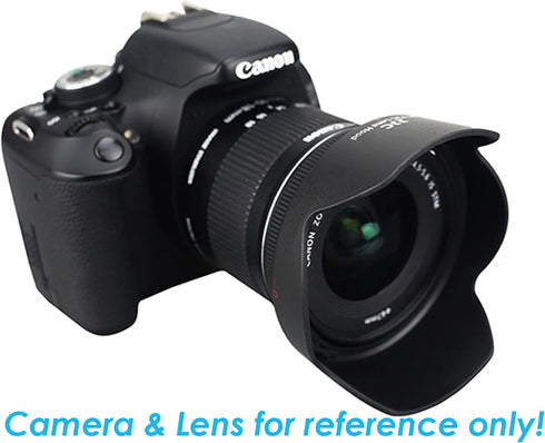JJC LH-73C Dedicated Bayonet Lens Hood for Canon EF-S 10-18mm f/4.5-5.6 is STM Lens, Canon E10-18mm f4.5-5.6 is STM Lens Lens Hood, Replacement of...