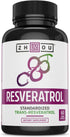 Zhou Resveratrol Supplement | Healthy Aging, Immune System & Heart Health Support | Powerful Antioxidant Benefits | 30 Servings, 60 Veg Caps...