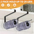Tumbler Lid Organizer 2 Pack Tumbler Lid Storage Hook Up to 20 Lids, Space Saving Cup Lid Holders Under Cabinet Tumbler Lid Hanger for Kitchen Sto...