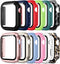 Pocoukate 12 Pack Case 40mm with Tempered Glass Screen Protector Hard PC Compatible with Apple Watch Series SE/6/5/4 40mm, iWatch Accessories Full...