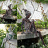 EKDJKK Sitting Fairy Statue Garden Ornament Resin Craft Landscaping Yard Decoration Park Lawn Decoration Home Patio Garden White...