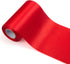 6 inch Wide Red Satin Ribbon Roll - 24.1 Yard Long Bulk for Christmas Holiday Decorative, Wedding Birthday Ceremonial, Gift Wrapping, Ribbons Cutt...
