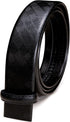 Barry.Wang Ratchet Belt Buckle Strap Replacement 1 3/8”,Leather Belt Straps for 40MM Slide Click Buckle,Trim to Fit...