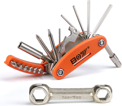 Bicycle Tool Kit, 20 in 1 Bike Multitool, Mountain Bike Repair Tool Kit With Bike Bone Wrench, Portable Bicycle Essentials Easy Road Riding Travel...
