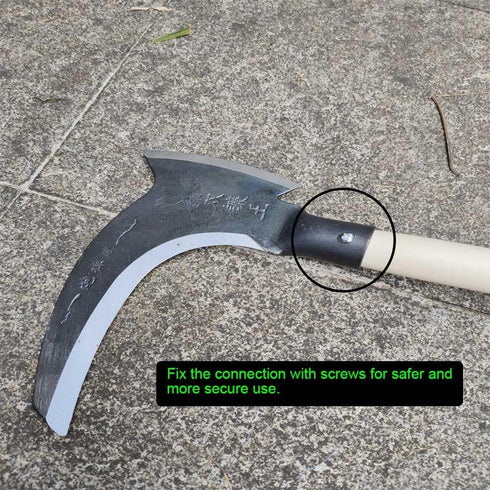 Scythe Tool?Sickle Garden Tool?Scythe Weapon,Long Handle Sickle...