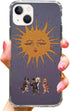Hippie Sun Dancing Cats Phone Case for iPhone 15, Trippy Cats Dancer Under The Sun Cover for Women Men Girls Boys, Unique Trendy Design TPU Bumper...