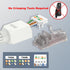 VCELINK Tool-Free RJ45 Connector, CAT6A Field Termination Plug, Gold Plated Modular Plug, UTP CAT6A Connector Tool Less for CAT6A, CAT6 Network Ca...