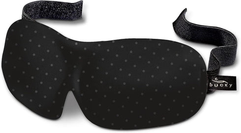 Bucky 40 Blinks No Pressure Beauty & Travel Eye Masks, Gray Dots...