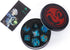 Sharp Edge DND Dice Set Metal Gift Box for Dungeons and Dragons TTRPG, Multi-Sided RPG Resin Roleplaying Games (Transparent Blue with Metallic Foi...