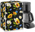 Sunflower Daisy Coffee Maker Cover with Top Handle Polyester Dustproof Stand Mixer Cover Home Kitchen Appliance Accessories, Fits Most Kitchen App...