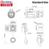 CNLINKO LP20 Series Waterproof Connector, IP68 Power Connector 4pin 20A 500V M20 LED Connector, UL CE Rohs Approved (4 pin)...