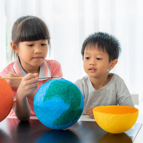 Juvale White Half Sphere Foam Ball for DIY Crafts, Large Hollow Dome for Art Supplies (11.4 x 6 in Half Foam Balls for Crafts)...