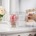 Qtip Holder, Cotton Pads Dispenser with Lid 3 in 1 Cotton Balls Swab Container Clear Acrylic Cosmetic Storage for Bathroom Countertop...