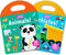 2 Sets Portable Jelly Quiet Busy Sticker Book, Vehicle & Animal Reusable Sticker Books for Kids, Toddler Sticker Activity Book Preschool Learning ...
