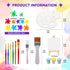 26 Pcs Art Cake Topper Paint Cake Decorations Painting Cake Toppers include Paint Pen Brush Painting Bucket Palette for Kids Birthday Baby Shower ...