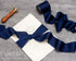 Ribbli Navy Blue Silk Satin Ribbon 1.5 Inch x 30 Yard Handmade Frayed Chiffon Navy Ribbon for Gift Wrapping Wedding Invitations Bridal Bouquets Ho...