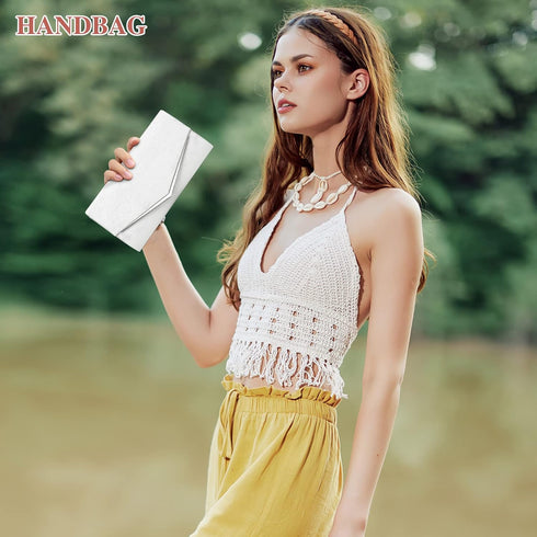 Women’s Evening Clutch Bag Elegant Cocktail Bridal Handbag Wedding Party Purse...