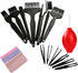 Small Anti Static ESD Safe Cleaning Dust Brush Kit for Phone Computer Keyboard Laptop Screen Camera Lens,ESD Precision Plastic Tweezers Set,Microf...