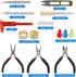 D-FLIFE Jewelry Making Supplies Kit with Jewelry Tools, Jewelry Wires and Jewelry Findings for Jewelry Repair and Beading (23pcs)...