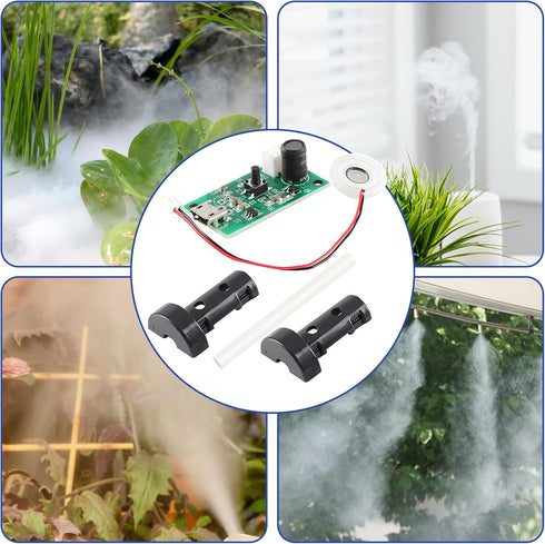 8 Pcs Atomization Disc, DC 5V USB Humidifieration Atomization Disc Mirco Interface, Atomization Disc Mist Maker, Atomization Module with Timing Sw...