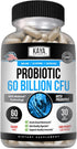 Kaya Naturals Probiotic 60 Billion CFU | Probiotics for Women, Probiotics for Men and Adults, Natural | Gut Health & Immune Support Supplement | P...