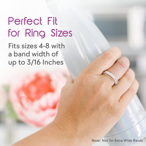 Silicone Ring Protector - Engagement and Wedding Ring Protector for gym - Ring Guards for Ring Sizes 4-8 - Pack of 3 (Oura Ring Fit May Vary)...