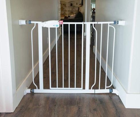 Wall Nanny Extender -4 Inch Baby Gate Extension Guard (Made in USA) Extends Pressure Mounted Gates - Protects Walls, Stabilizes Gate, for Child, P...