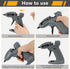 MULWARK Cordless Hot Melt Glue Gun, Rechargeable Fast Preheating Mini Glue Gun Kit with 30 Pc Premium Glue Sticks and Nozzle Cap, Wireless Hot Glu...
