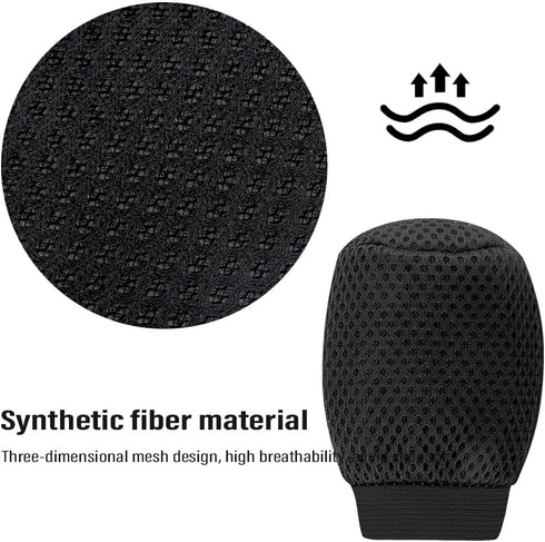 Car Gear Shift Cover + Handbrake Cover,Non-Slip & Breathable Shift Knob Cover Emergency Brake Cover,Universal Car Accessories Interior Shifter Cov...