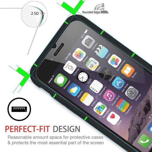 IFLASH iPhone XR, iPhone 11 Glass Screen Protector, Crystal Clear Tempered Glass Screen Protector for Apple iPhone 11 / XR 6.1 2018 2019 - Case Fr...