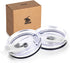 koodee 30 oz Tumbler Lids, Fits for 30Oz YETI Rambler, Ozark Trail and More, 2 Pack Spill-proof Lids,Covers for 30 Ounce Tumbler,Cup (White)...