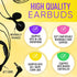 Wired in-Ear Earphone Headphones with Microphone, Remote Controller, 3.5mm Connector and Sponge Covers, Bulk Wholesale, 10 Pack, Black Color...
