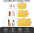 Pet Feeding Mat - Yellow 12"x 19" | Absorbent Dog Mat for Food and Water, No Stains Cat Bowl Mat, Easy to Clean Pet Placemats, Quick Dry Dog Water...
