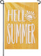 Hello Summer Yellow Small Decorative Garden Flag, Sun Sunshine Yard Lawn Outside Decor, Seasonal Burlap Outdoor Home Decoration Double Sided 12 x ...