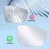 BDFHYK Passenger Right Side Mirror Glass Compatible with Volkswagen, 2012-2019 Beetle 2011-2018 Jetta 2012-2017 Passat with Full Size Adhesive Rep...
